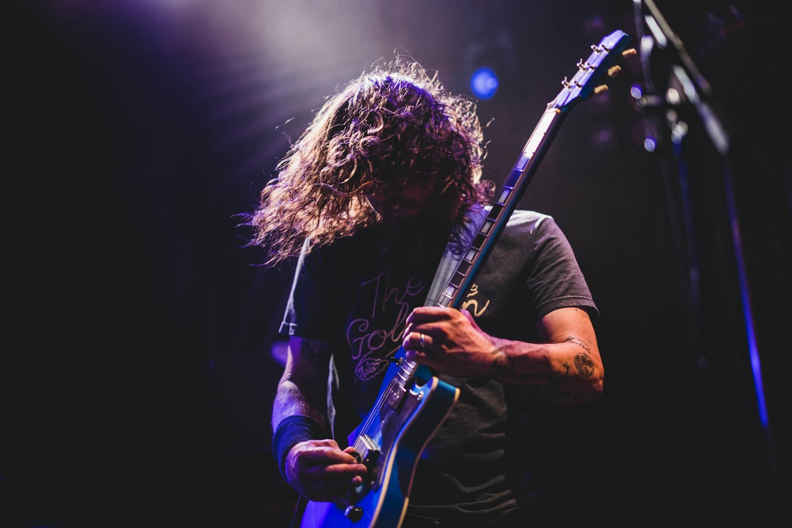 man playing guitar