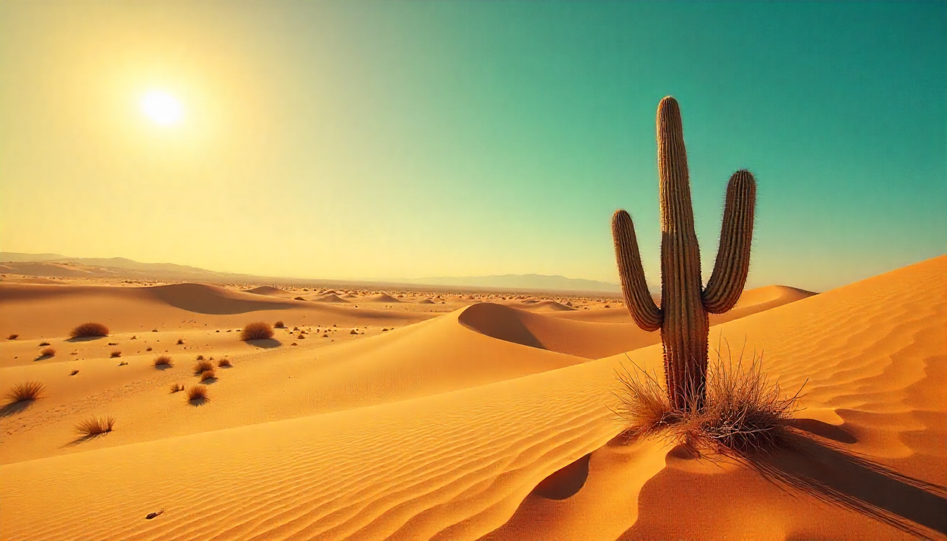 Sunny Desert Landscape