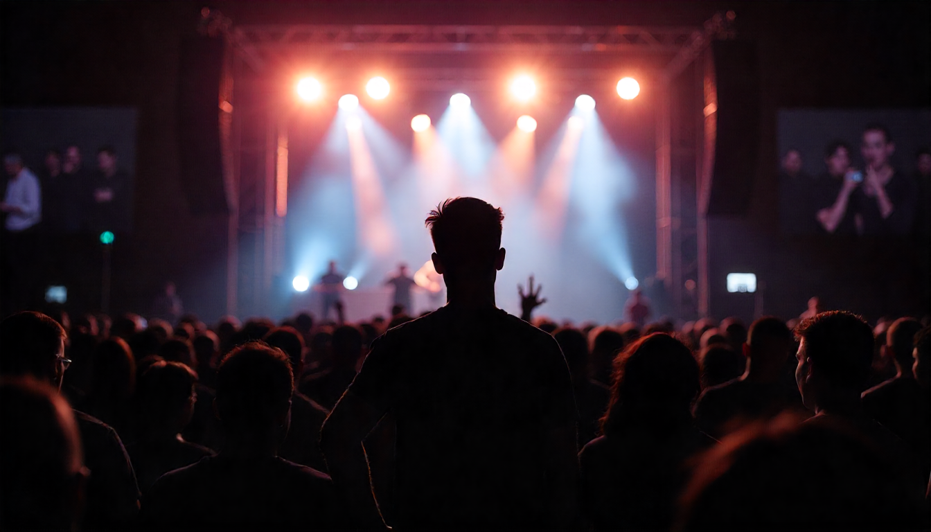 At a concert
